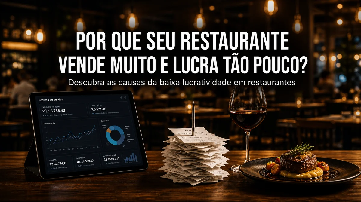 Por que seu restaurante vende muito e lucra tão pouco?
