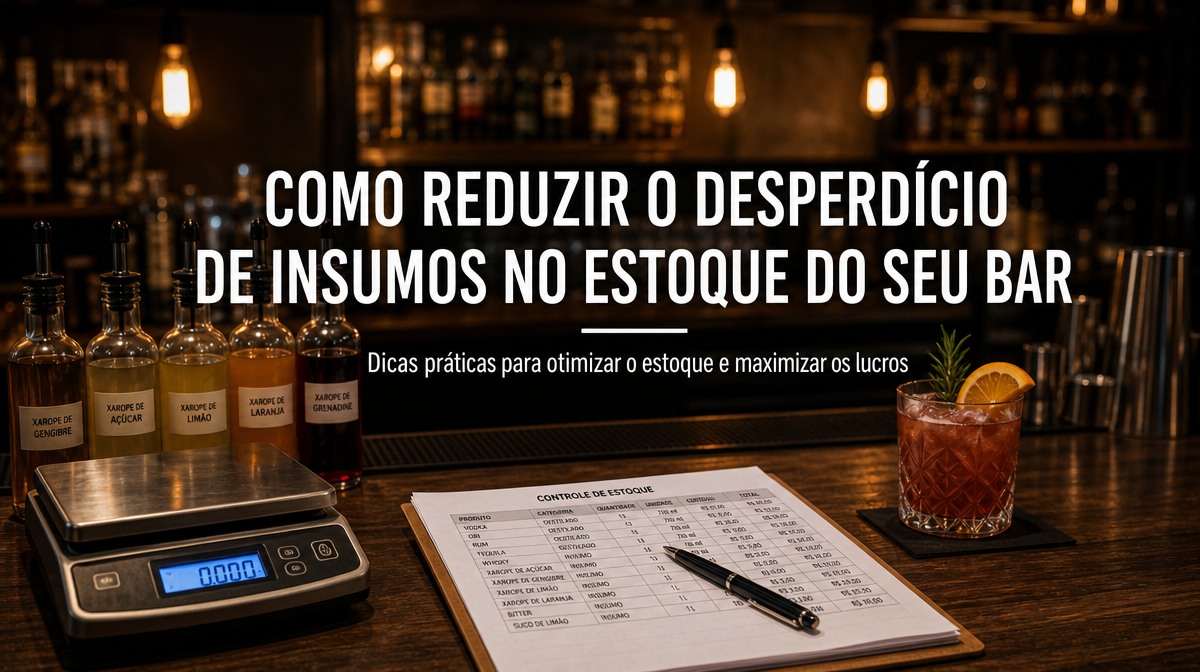 Como Reduzir o Desperdício de Insumos no Estoque do Seu Bar