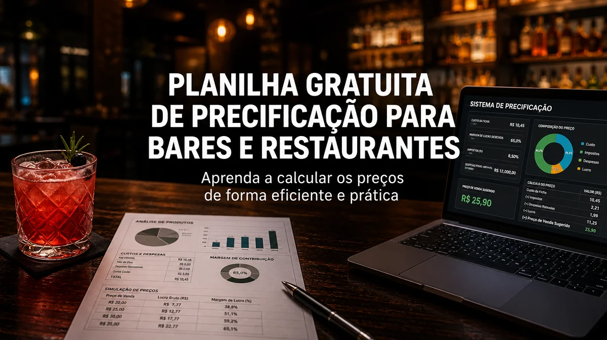 Planilha Gratuita de Precificação para Bares e Restaurantes
